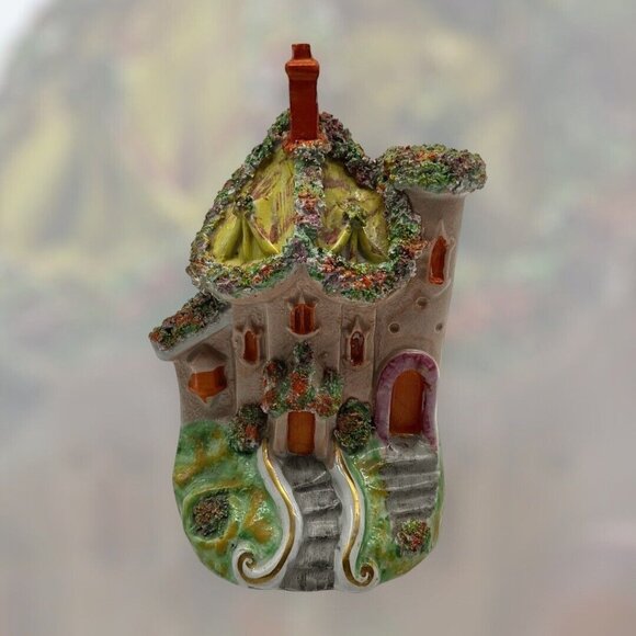 Antique 19th Century Staffordshire Flatback Spill Vase Made in England Collectib - Picture 7 of 16